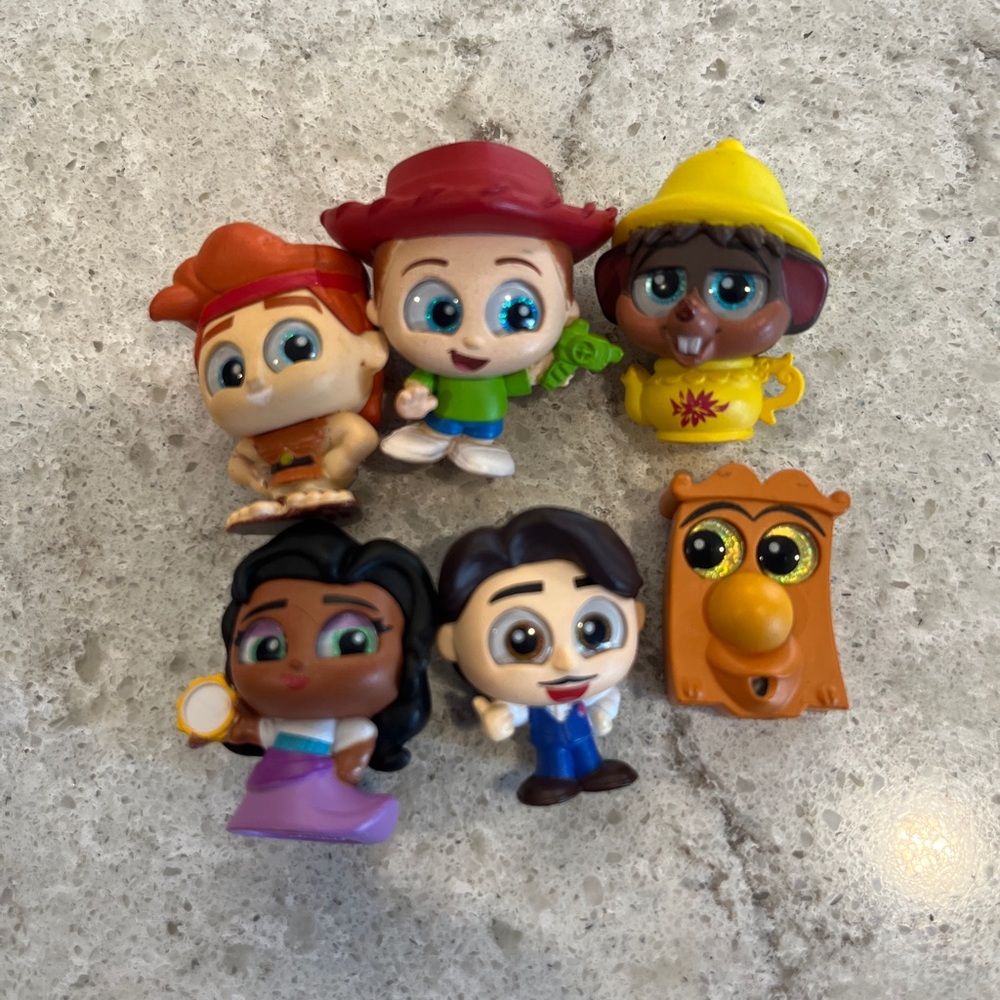 Hercules, Andy, Doormouse, Esmeralda, Papi, Doorknob